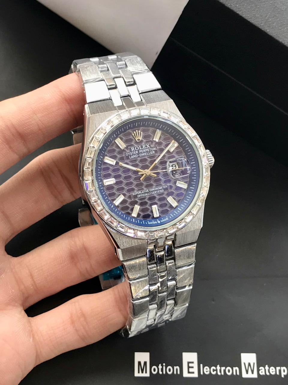 Rolex Prestige Honeycomb Executive Watch – Luxury Two-Tone Design
