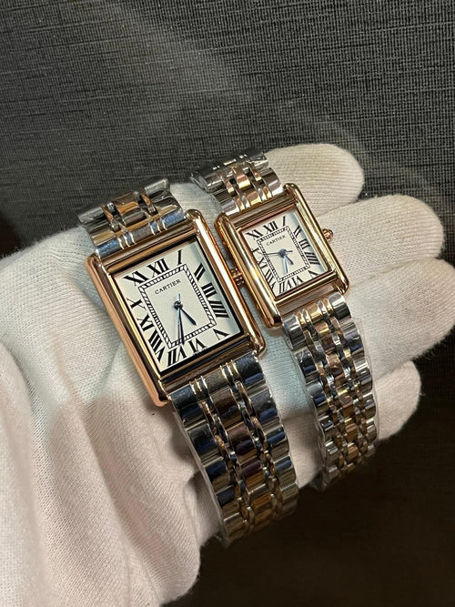 CARTIER Tank Louis Deluxe Pair – Iconic Heritage Gold Edition