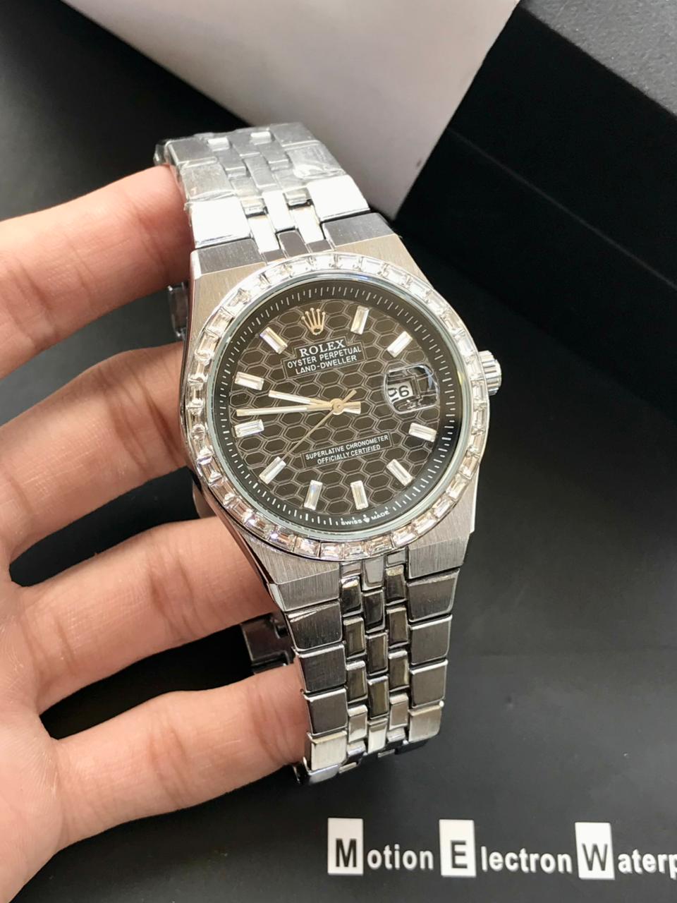 Rolex Prestige Honeycomb Executive Watch – Luxury Two-Tone Design